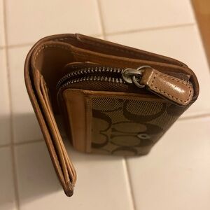 Coach brown leather wallet